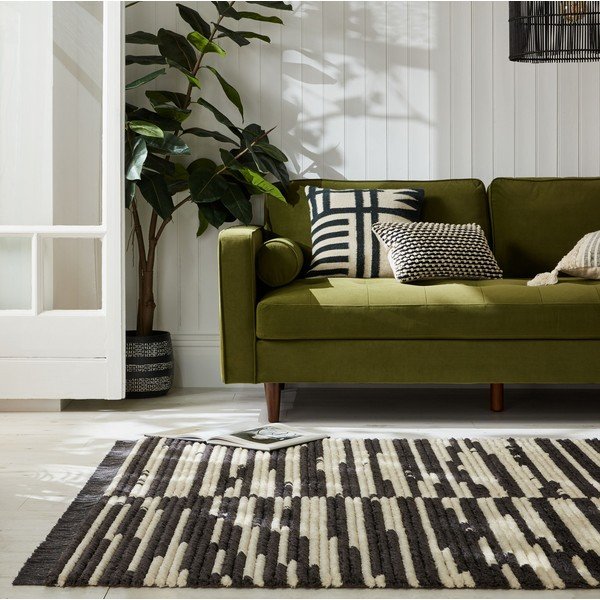 Must-valge vaip 120x170 cm Lina - Flair Rugs-image-1
