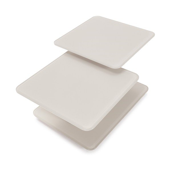 Kreemikas klaasist kohvilaud 54x115 cm Elvi - Marckeric-image-3