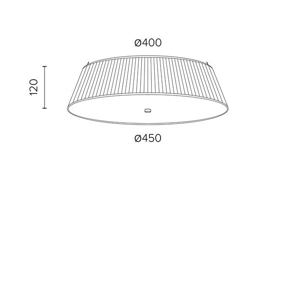 Must laevalgusti KAMI, ⌀ 45 cm Kami - Sotto Luce-image-1