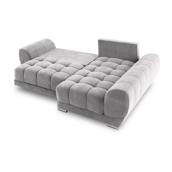 Helehall nurgas diivanvoodi sametpolsterdusega , paremas nurgas Nuage - Windsor & Co Sofas-image-4