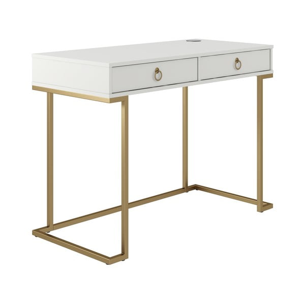 Valge töölaud Camila - CosmoLiving by Cosmopolitan-image-1