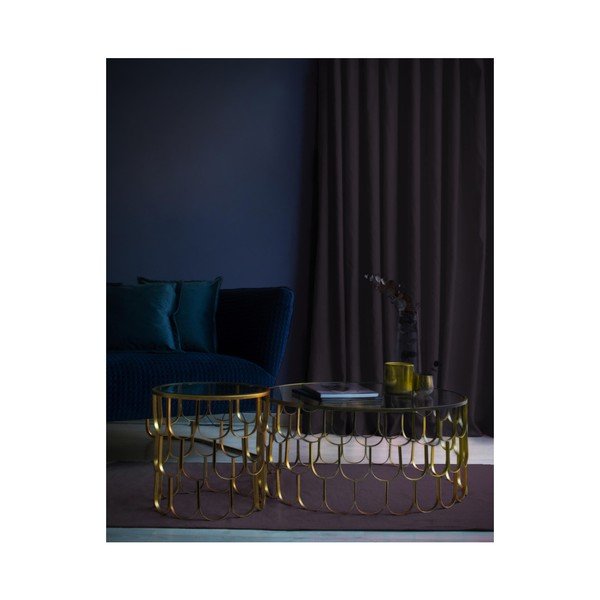 Tume lilla sametkardin , 140 x 260 cm - Velvet Atelier-image-1