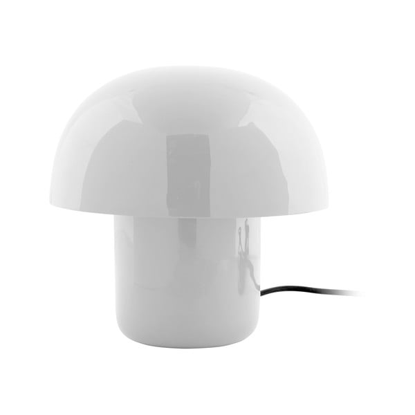 Valge metallist varjuga laualamp (kõrgus 20 cm) Fat Mushroom - Leitmotiv