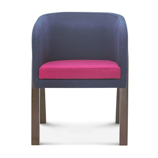 Šedo-růžová židle Fameg Eluf