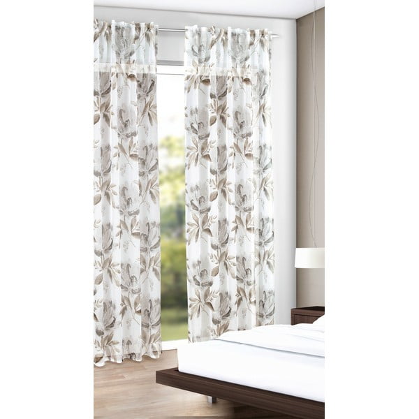 Valge-pruun kardin 135x245 cm - Sehlbach-image-1