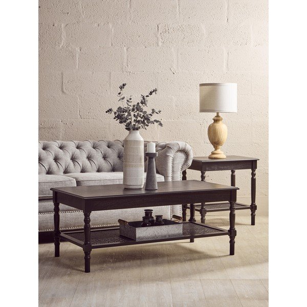 Must kohvilaud 60x120 cm Heritage - Premier Housewares-image-1