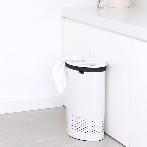 Bílý koš na prádlo Brabantia Selector, 55 l-image-3