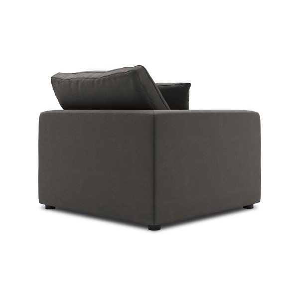 Tmavě hnědá rohová část modulární manšestrové pohovky Windsor & Co Sofas Galaxy, levý roh-image-3