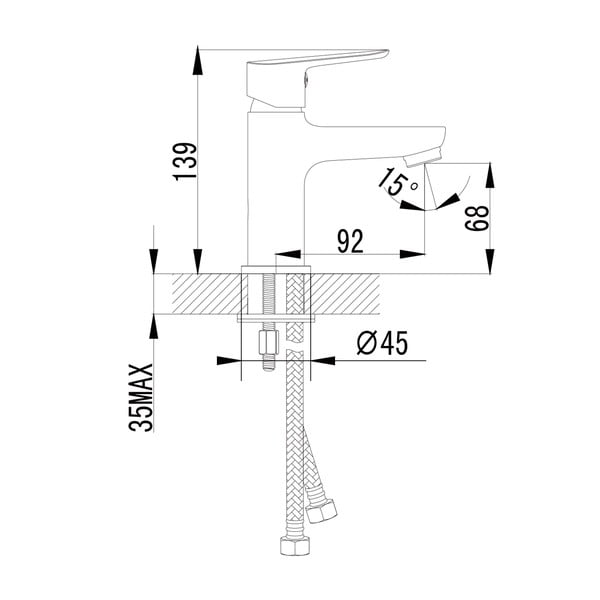 Hõbe segisti Pax - Sapho-image-1