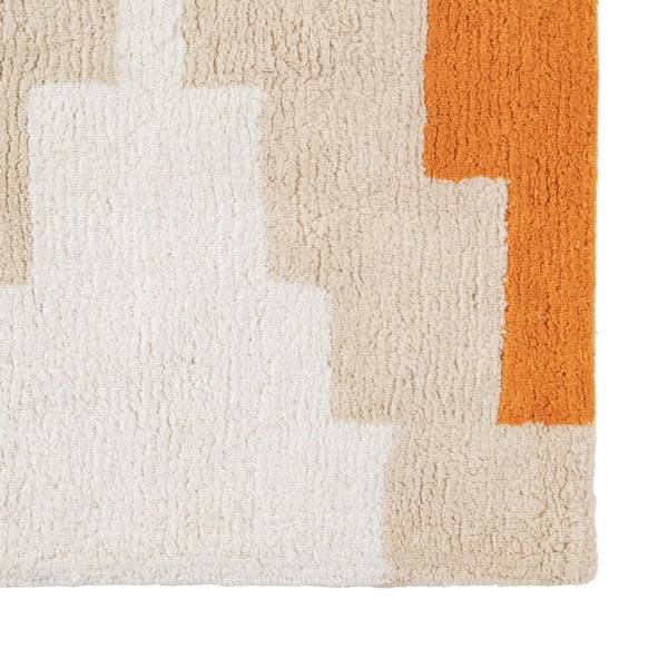 Oranž pestav puuvillane koridorivaip 90x175 cm Azteca - Ixia-image-2