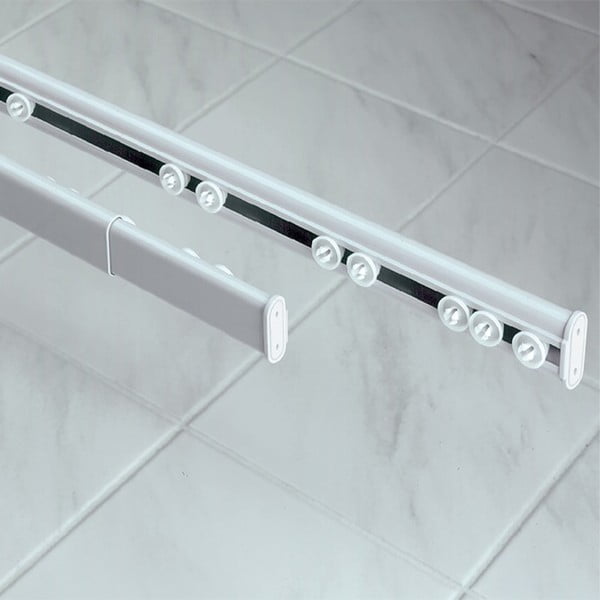 Valge dušikardina varras 75-125 cm Surprise - Spirella-image-3