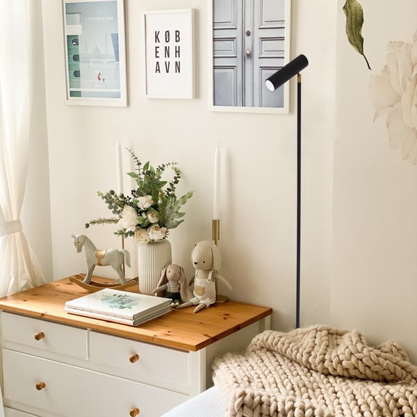 Must põrandalamp, kõrgus 150 cm Milan - SULION-image-1