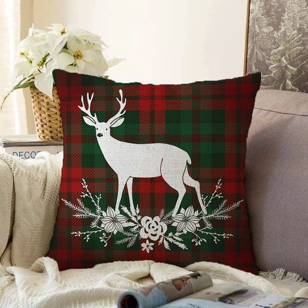 Jõulud šenillinokk padjapüür tatan Merry Christmas, 55 x 55 cm - Minimalist Cushion Covers