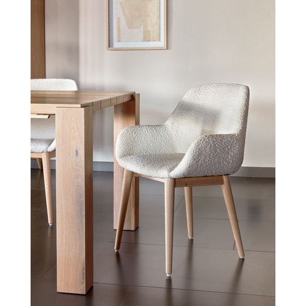 Valge söögitool Konna - Kave Home-image-1