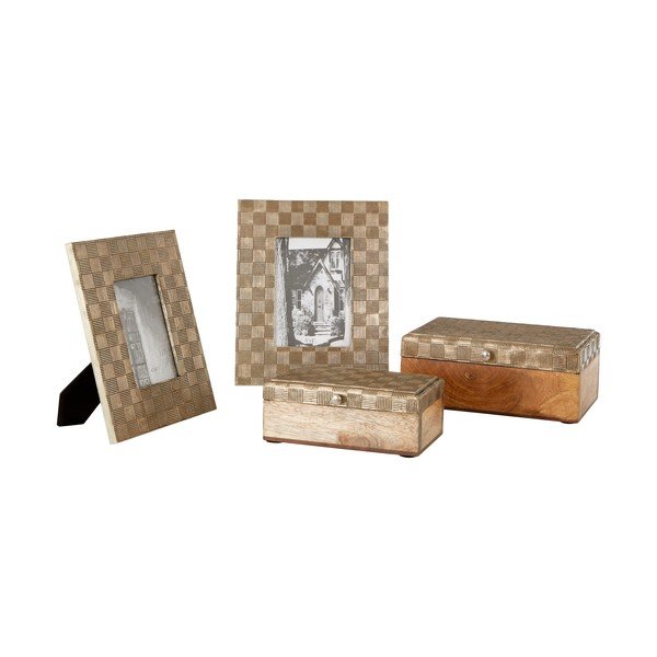Kuldne puidust raam 23x28 cm Bowerbird - Premier Housewares-image-3