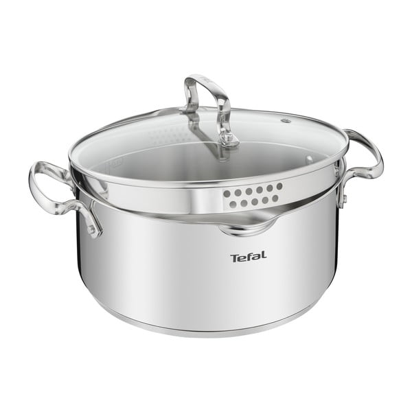 Roostevabast terasest kaanega induktsioonipott 5 l Duetto+ - Tefal-image-3