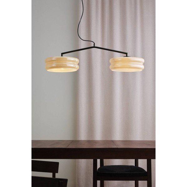 Pruun/kreemikas opaalklaasist ripplamp Apelqvist - Jotex-image-1
