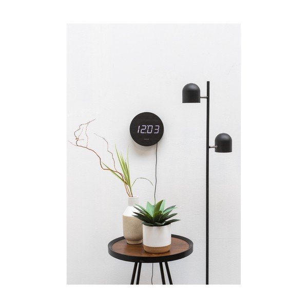 Must LED seinakell Round - Karlsson-image-1