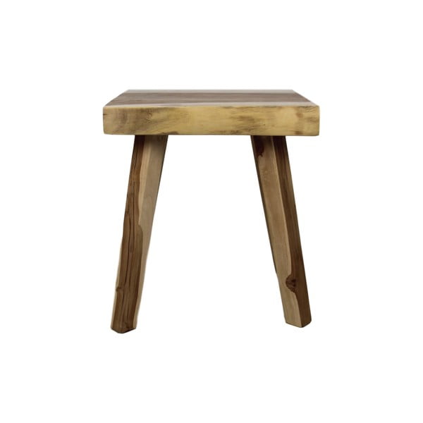 Příruční stolek z neopracovaného dřeva HSM collection Munggur, 40 x 40 cm