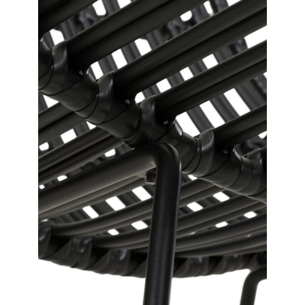 Must polürattanist tugitool Costa - Westwing Collection-image-1