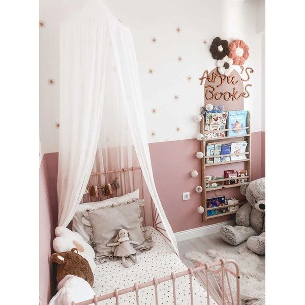 Valge sifoonist baldahhiin - Mila Home-image-1
