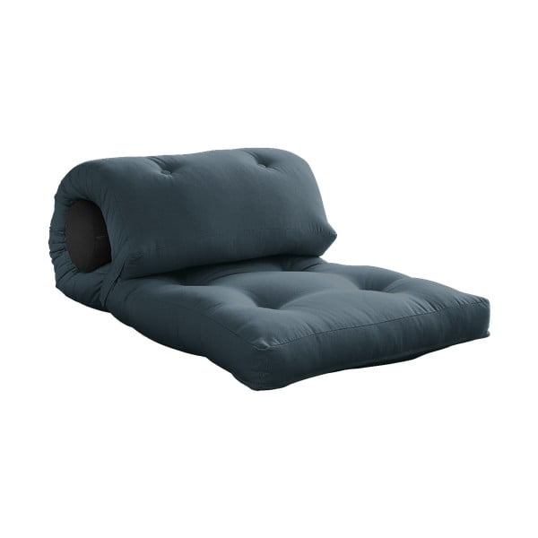 Sinine-hall futon madrats 70x200 cm Wrap Petroleum/Dark Grey – Karup Design-image-3
