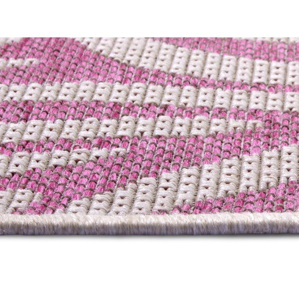 Roosa ja beež õuejooksja , 70 x 300 cm Cebra - NORTHRUGS-image-3