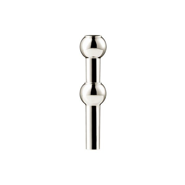 Läikiv hõbedane metallvaas (kõrgus 10 cm) Nagel - STOFF Nagel