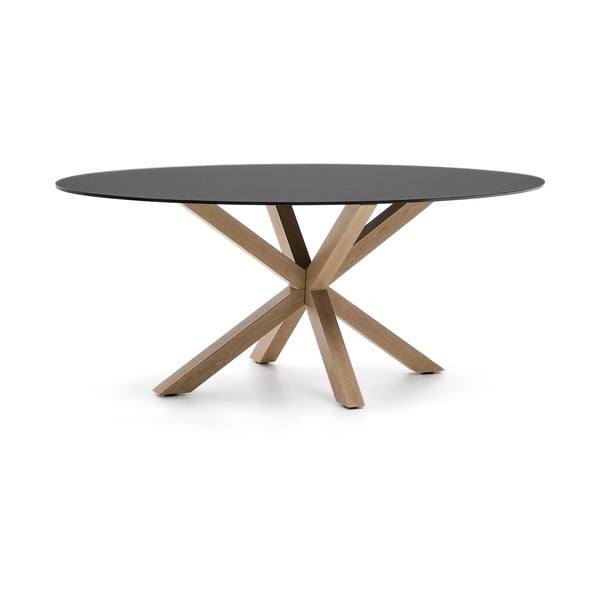 Söögilaud klaasist pealispinnaga 100x200 cm Argo - Kave Home