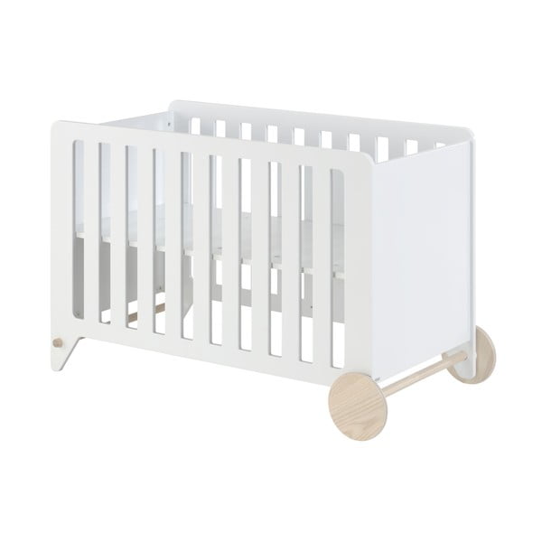 Valge voodi, 120 x 60 cm Nunila - Kave Home-image-3