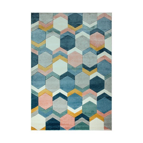 Vaip Hexagon Multi, 200 x 290 cm Hexagon Mutli - Asiatic Carpets