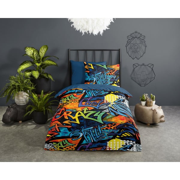 Laste mikrokiust pikendatud voodipesu üheinimesevoodile 140x220 cm Jeff - Good Morning-image-1