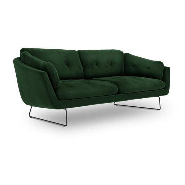 Lahvově zelená pohovka se sametovým potahem Windsor & Co Sofas Gravity-image-2