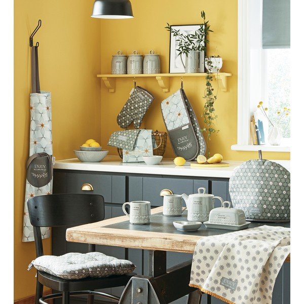 Sinine puuvillane esiliin Purity - Cooksmart ®-image-3