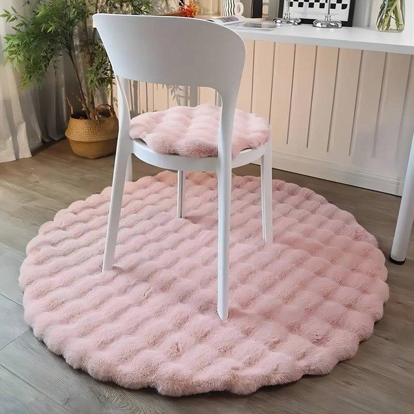 Roosa pestav ümmargune vaip ø 150 cm Bubble Pink - Mila Home-image-1