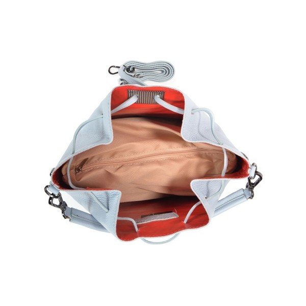 Světle modrá kožená kabelka Renata Corsi Edda-image-1