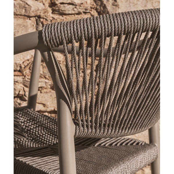 Hallikaspruun rotangist aiatool Livadia - Kave Home-image-3