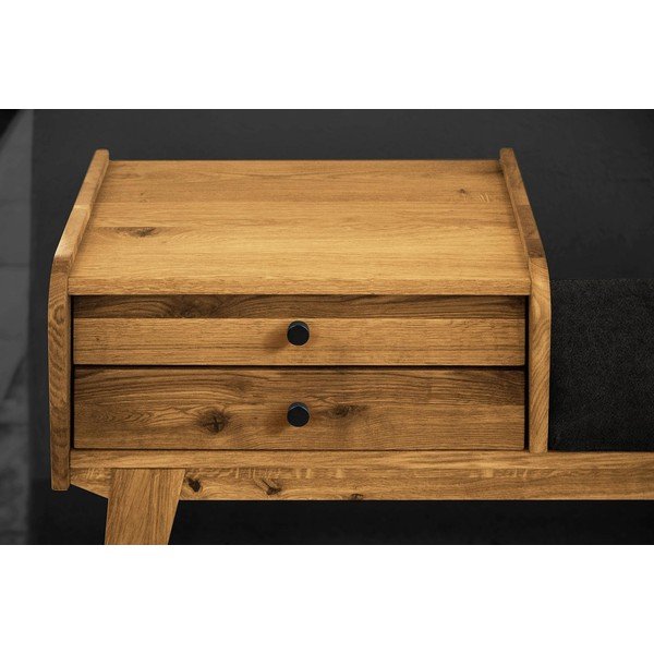 Tammepuust sahtlitega pink halli istmega Retro - The Beds-image-4