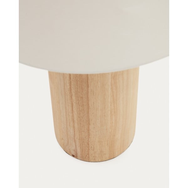 Valge tekstiilist varjuga põrandalamp (kõrgus 110 cm) Marga - Kave Home-image-3