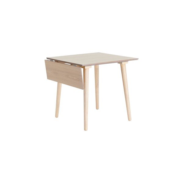 Pikendatav söögilaud jalakapuust kaunistusega lisapealse pealispinnaga 80x80 cm Jolina - Ellos Home-image-4