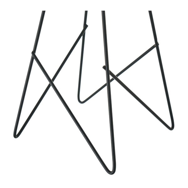 Must ja kreemikas laualamp tekstiilvarjundiga (kõrgus 38,5 cm) - Casa Selección-image-3