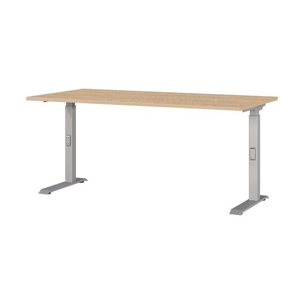 Reguleeritav töölaud tammepuust dekooriga pealispinnaga 80x160 cm Downey - Germania