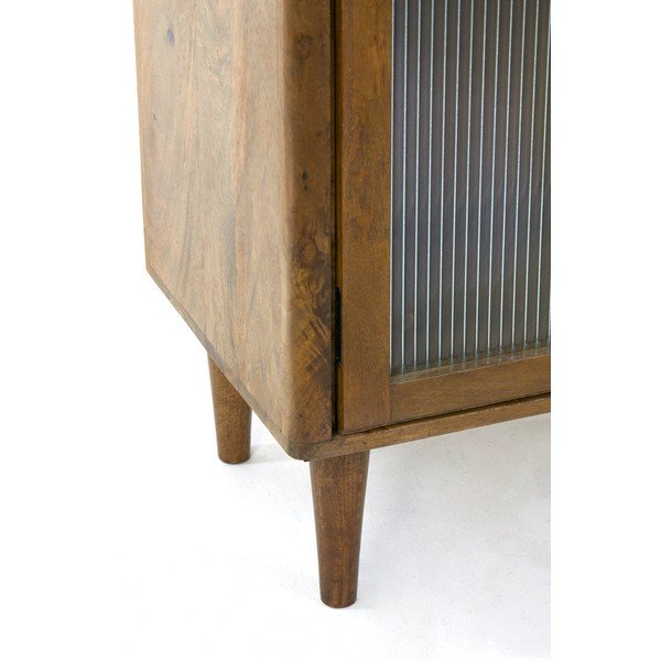Pruunist mangopuidust vitriinkapp 58x180 cm Mocu - Light & Living-image-4