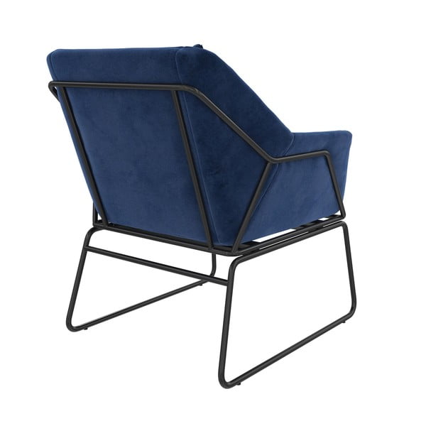 Sinine samet tugitool Avery - Støraa-image-3