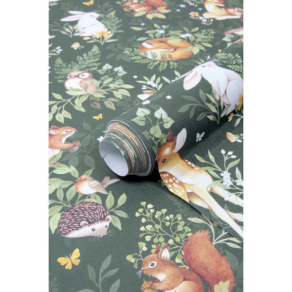 Laste tapeet 10 m x 50 cm Forest Friends - Lilipinso-image-3