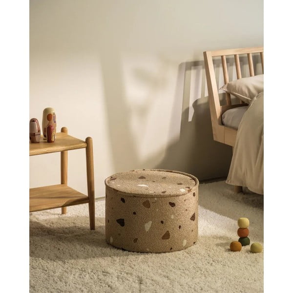 Helepruun buklee/šenillkangast laste tumba Terrazzo - Wigiwama-image-3