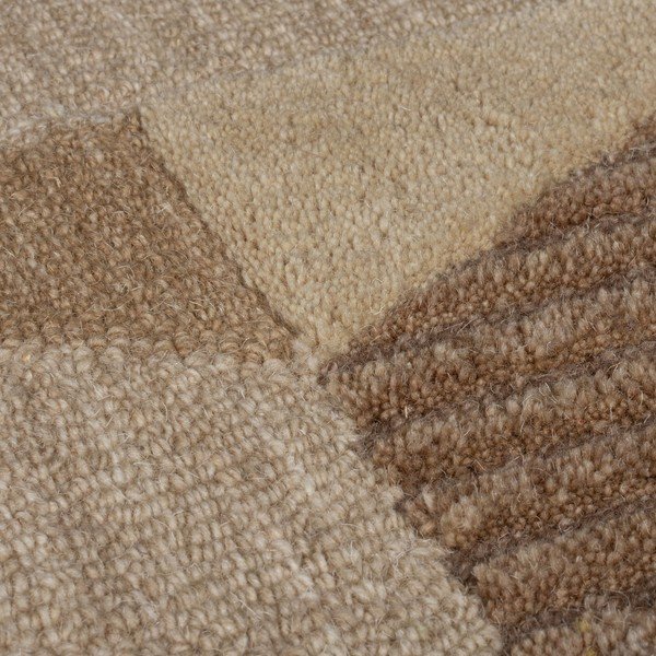 Pruun käsitsi kootud villane vaip 200x290 cm Moda Asher - Flair Rugs-image-3
