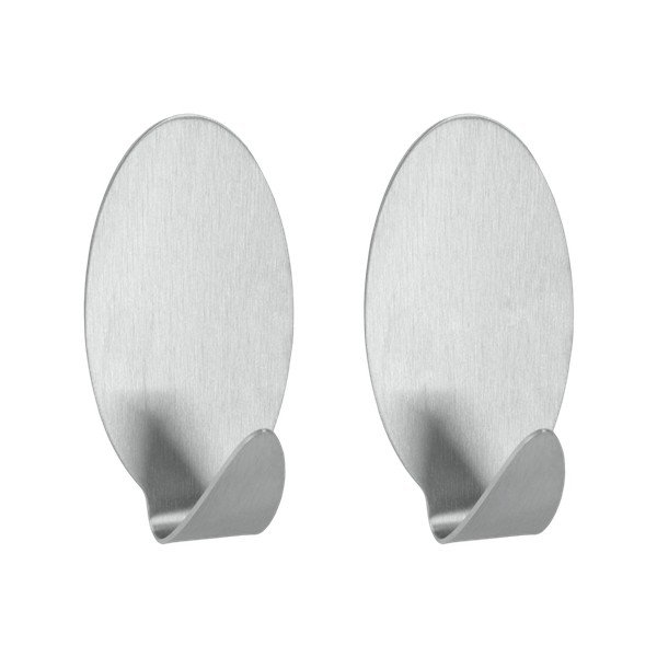 2 roostevabast terasest isekleepuvate konksude komplekt Mia - Metaltex-image-1