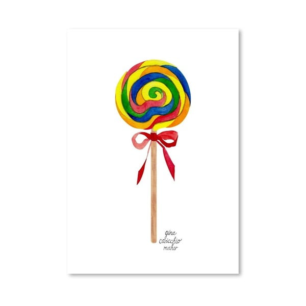Autorský plakát Lollipop, 30x42 cm