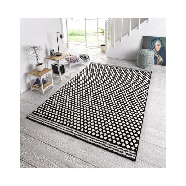 Must-valge vaip , 70 x 140 cm Spot - Zala Living-image-3